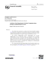 General Assembly Distr.: General 12 February 2021