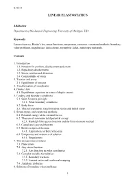 Linear Elastostatics