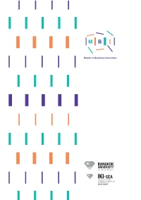 Master in Business Innovation (Mbi)?