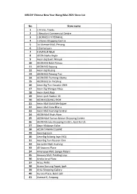 MR-DIY Chinese New Year Wang Nilai 2021 Store List