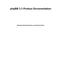 Phpbb 3.3 Proteus Documentation