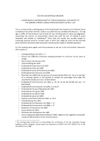 Statute Law (Repeals) Measure