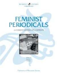 Women's Studies Librarian a Current Listing Of