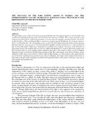 126 the Travails of the Igbo Ethnic Group in Nigeria