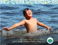 BEYOND the STATUS QUO: 2015 EQB Water Policy Report