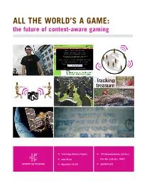 Context Aware Gaming? 1