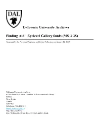Eyelevel Gallery Fonds (MS-3-35)