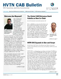 HVTN CAB Bulletin HIV Vaccines and the Community