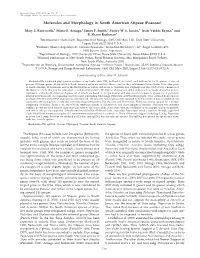 Molecules and Morphology in South American Stipeae (Poaceae)