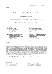 Statins: Mechanism of Action and Effects