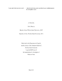 “You Better Watch Out…”: White Myths and Matrices of Oppression In