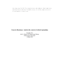 Ando in the Context of Critical Regionalism