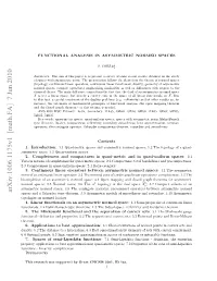 Functional Analysis in Asymmetric Normed Spaces