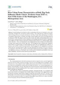 How Urban Form Characteristics at Both Trip Ends Influence Mode