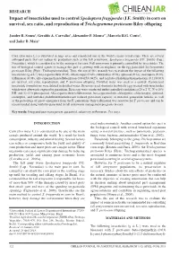 Impact of Insecticides Used to Control Spodoptera Frugiperda (J.E
