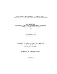 Implicit Codes of Conduct in the Weimar Novels of Vicki Baum and Irmgard Keun