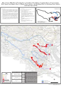 Map of Areas with Risk of Flooding Due to Overflow of the Shibuya