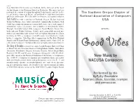 New Music by NACUSA Composers