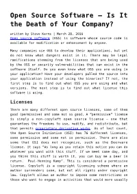 Open Source Software
