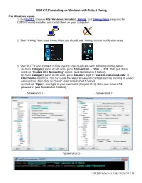 SSH X11 Forwarding on Windows with Putty & Xming For