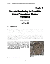Terrain Rendering in Frostbite Using Procedural Shader Splatting