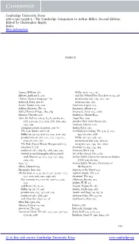 295 INDEX © in This Web Service Cambridge
