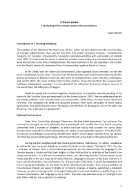 A State in Society the Identity of the Tunisian State in the Constitution