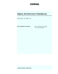 Alpha Architecture Handbook