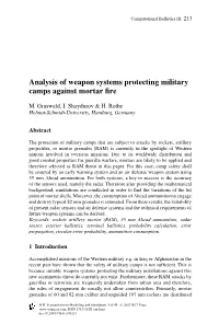 Analysis of Weapon Systems Protecting Military Camps Against Mortar ﬁre