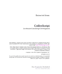 Coffeescript Accelerated Javascript Development