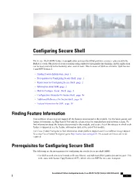 Configuring Secure Shell