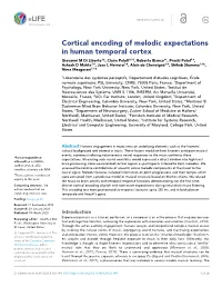 Cortical Encoding of Melodic Expectations in Human