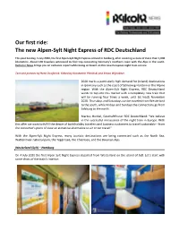 Our First Ride: the New Alpen-Sylt Night Express of RDC Deutschland