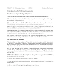 Study Questions for Mid-Term Examination