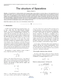 The Structure of Spacetime Albanay, Youssef