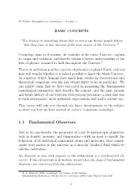 1.1 Fundamental Observers