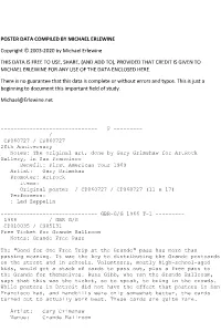 And Add To), Provided That Credit Is Given to Michael Erlewine for Any Use of the Data Enclosed Here