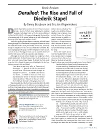 Derailed: the Rise and Fall of Diederik Stapel by Denny Borsboom and Eric-Jan Wagenmakers