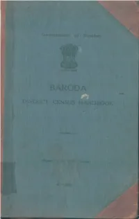 District Census Handbook, Baroda