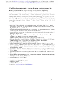 GCAT|Panel, a Comprehensive Structural Variant Haplotype Map of the Iberian Population from High-Coverage Whole-Genome Sequencing