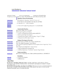 Algorithms (One of the Following) L Buy the Book -  Introduction to Algorithms, Thomas H