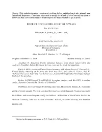 DCCA Opinion No. 02-CF-1165