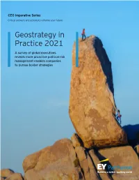 Geostrategy in Practice 2021