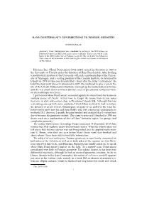 Hans Duistermaat's Contributions to Poisson
