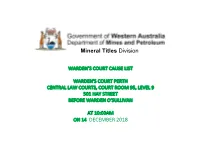 Mineral Titles Division