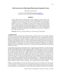 Path Generation for High Speed Machining Using Spiral Curves
