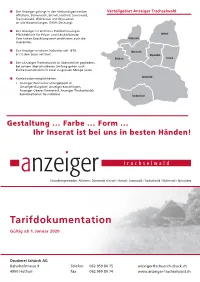 Tarifdokumentation
