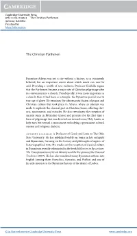 The Christian Parthenon Anthony Kaldellis Frontmatter More Information