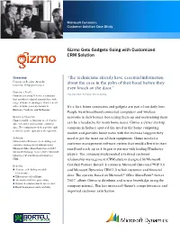 Gizmo Gets Gadgets Going with Customized CRM Solution