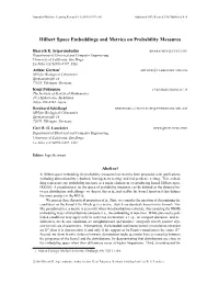 Hilbert Space Embeddings and Metrics on Probability Measures